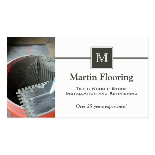 Collections Of Flooring Business Cards