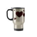 Tiled Mosaic Hearts (Deep Red) Mugs