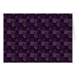 Tiles in Purple Greeting Cards