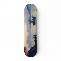 "Tillamook Bend" Landscape Watercolor Skateboard