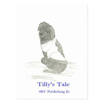 Tilly in sweater, 4RV Publishing llc Postcards