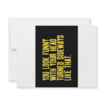 Tilt your head invitations
