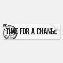 Tilting Clock Pocket Watch Face Timepiece Bumper Stickers