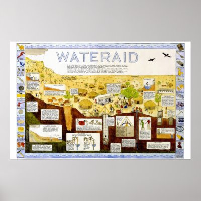 tim hunkin's wateraid poster by thinkins