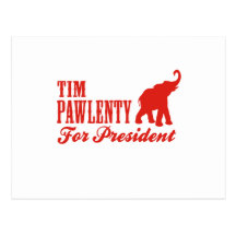 TIM PAWLENTY FOR PRESIDENT (GOP) POST CARD