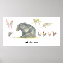 Tim the Bear at the zoo Print