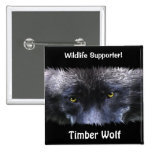 Timber Wolf Eyes Wildlife ID pin