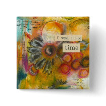 time abstract button
