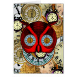 Time Flies Clocks Blank Card