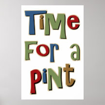 Time For A Pint Poster