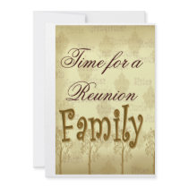 Time for a Reunion Custom Invitation