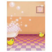 time for a rubber ducky tubby full color flyer