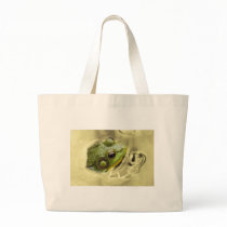 time for frog tote bag