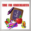 TIME FOR KINDERGARTEN Poster posters