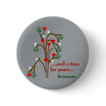 Time For Peace Pinback Button
