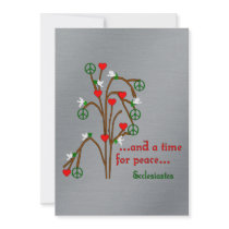 Time For Peace Custom Invitations