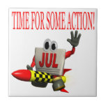 Time For Some Action Ceramic Tiles