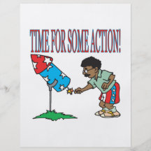 Time For Some Action Personalised Flyer