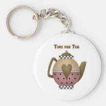 Time for Tea Key Chain