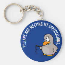 Time for your annual employee performance review keychain