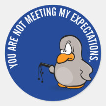 Time for your annual employee performance review round sticker
