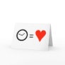 Time Is Love - Valentines Day Card