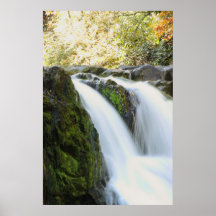 Time Lapse Mossy Waterfalls Posters