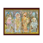 Time of the Day, Alphonse Mucha Post Card