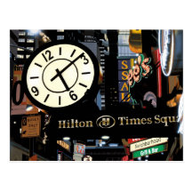 Time Square New York Painting by Anthony Ross Post Cards
