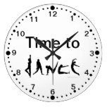 Time to Dance Dancers Silhouettes Wall Clock