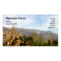 Time To Harvest Business Card Template