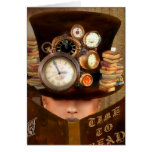 Time to Read - STEAMPUNK Greeting Card