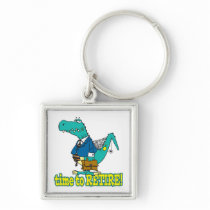 time to retire old working dinosaur keychain