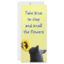 Time to Smell Flowers Bookmarks Custom Rack Card