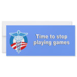 Time to stop playing games rack card template