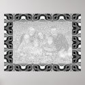 Timeless black white photo frame posters