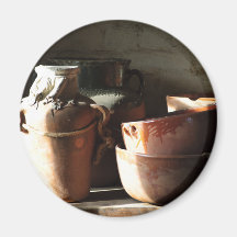 Timeless Pottery Refrigerator Magnets