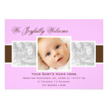 Times 3 Birth Announcement (Lilac)
