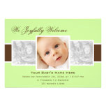 Times 3 Birth Announcement (Mint)