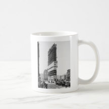 Times Building Under Construction, New York: 1904 Coffee Mugs