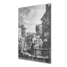 Times of the Day, Evening, 1738 Gallery Wrapped Canvas