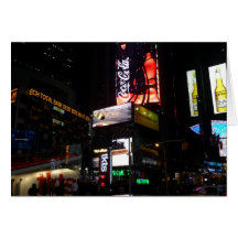 times sqare neon greeting card