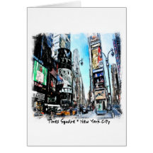 Times Square Greeting Cards