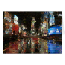 times square mosaic greeting cards