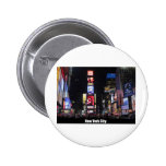 Times Square New York City Pinback Buttons