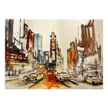 Times Square New York Invitation