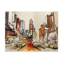 Times Square New York Postcard