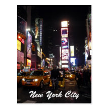 times square nyc postcard
