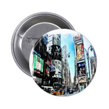 Times Square Pinback Buttons