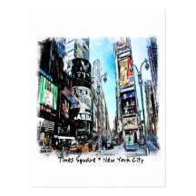Times Square Postcard